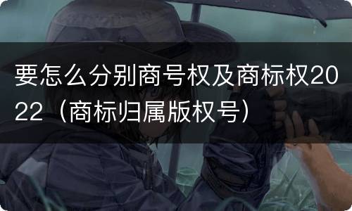 要怎么分别商号权及商标权2022（商标归属版权号）