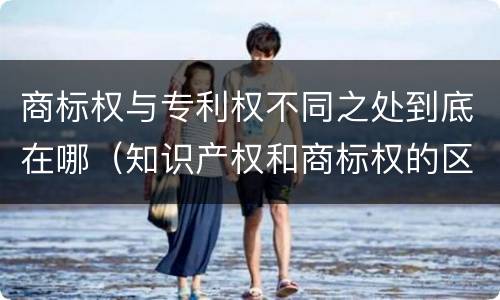 商标权与专利权不同之处到底在哪（知识产权和商标权的区别）
