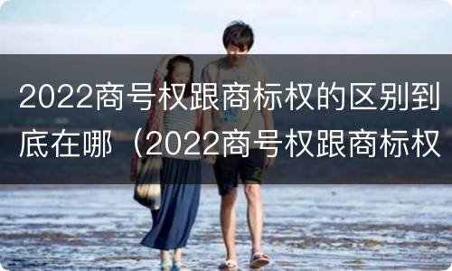 2022商号权跟商标权的区别到底在哪（2022商号权跟商标权的区别到底在哪儿）