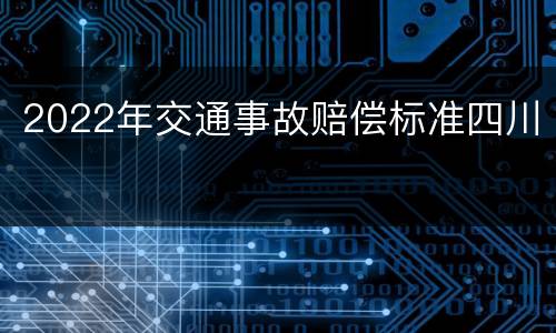 2022年交通事故赔偿标准四川