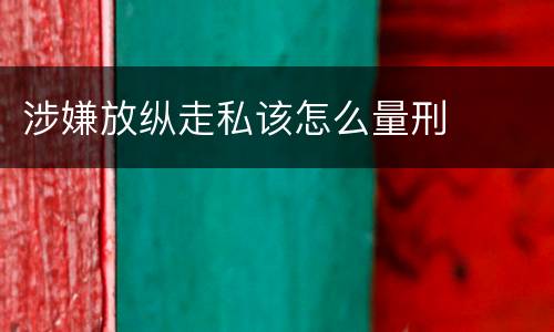 涉嫌放纵走私该怎么量刑