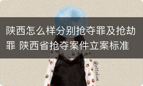 陕西怎么样分别抢夺罪及抢劫罪 陕西省抢夺案件立案标准