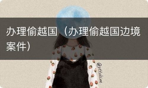 办理偷越国（办理偷越国边境案件）
