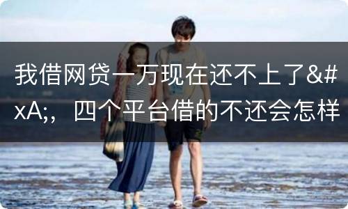 我借网贷一万现在还不上了
，四个平台借的不还会怎样？有点怕