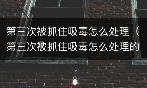第三次被抓住吸毒怎么处理（第三次被抓住吸毒怎么处理的）