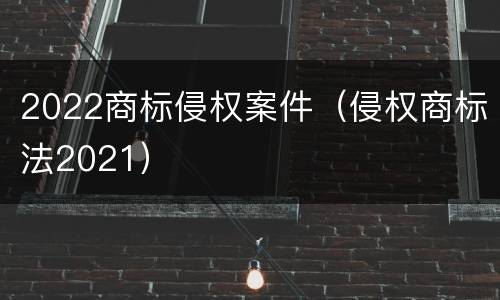 2022商标侵权案件（侵权商标法2021）