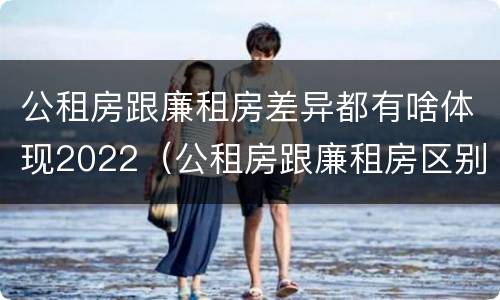 公租房跟廉租房差异都有啥体现2022（公租房跟廉租房区别）