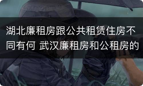 湖北廉租房跟公共租赁住房不同有何 武汉廉租房和公租房的区别