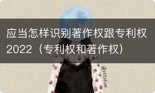应当怎样识别著作权跟专利权2022（专利权和著作权）