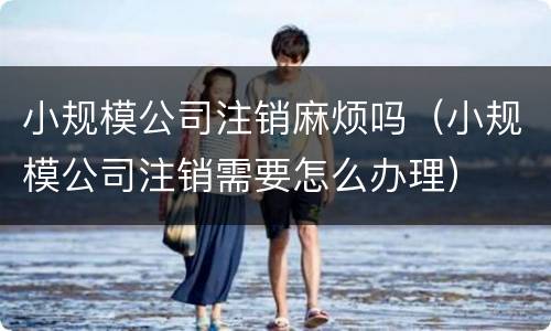 小规模公司注销麻烦吗（小规模公司注销需要怎么办理）