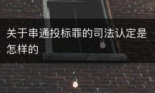 关于串通投标罪的司法认定是怎样的