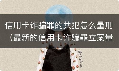 信用卡诈骗罪的共犯怎么量刑（最新的信用卡诈骗罪立案量刑标准）