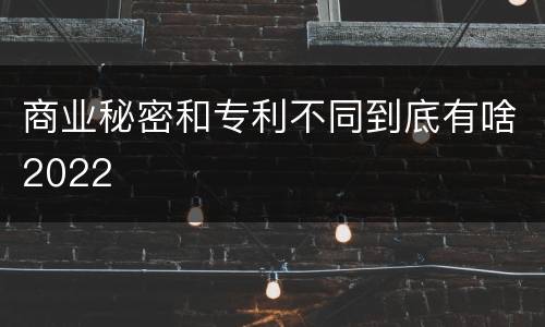 商业秘密和专利不同到底有啥2022