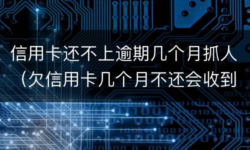 信用卡还不上逾期几个月抓人（欠信用卡几个月不还会收到法院的）
