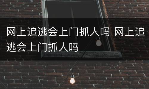 网上追逃会上门抓人吗 网上追逃会上门抓人吗