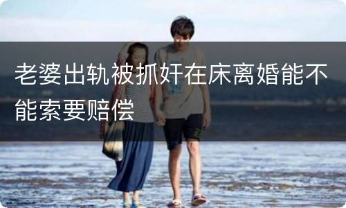 老婆出轨被抓奸在床离婚能不能索要赔偿