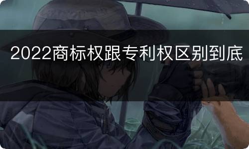 2022商标权跟专利权区别到底