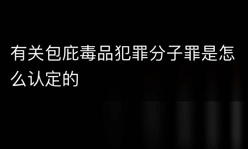 有关包庇毒品犯罪分子罪是怎么认定的
