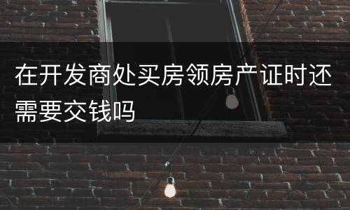 在开发商处买房领房产证时还需要交钱吗
