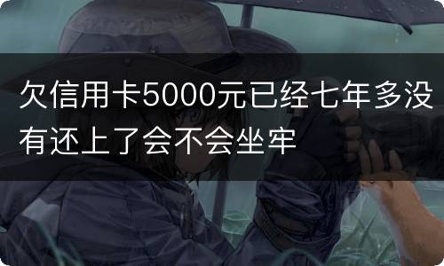 欠信用卡5000元已经七年多没有还上了会不会坐牢