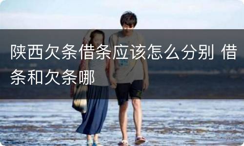 陕西欠条借条应该怎么分别 借条和欠条哪