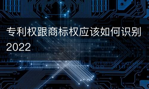 专利权跟商标权应该如何识别2022