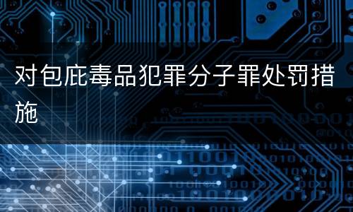 对包庇毒品犯罪分子罪处罚措施