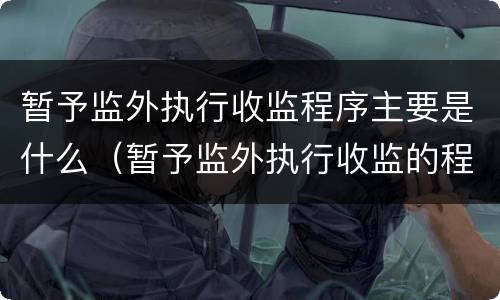 暂予监外执行收监程序主要是什么（暂予监外执行收监的程序）