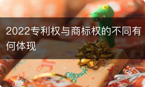 2022专利权与商标权的不同有何体现
