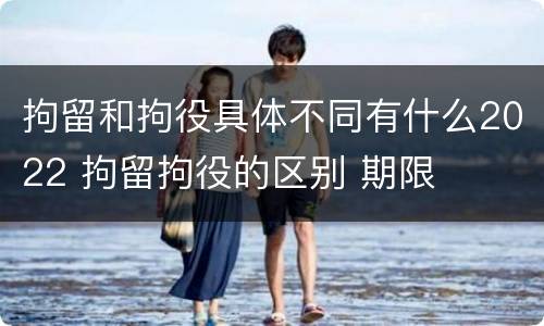 拘留和拘役具体不同有什么2022 拘留拘役的区别 期限