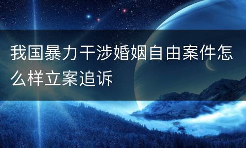 我国暴力干涉婚姻自由案件怎么样立案追诉