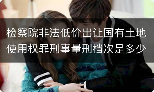 检察院非法低价出让国有土地使用权罪刑事量刑档次是多少