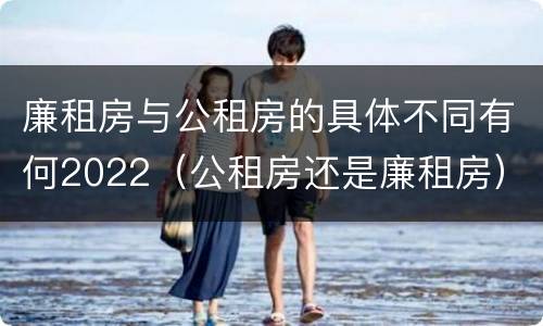 廉租房与公租房的具体不同有何2022（公租房还是廉租房）