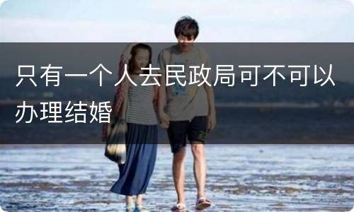 只有一个人去民政局可不可以办理结婚