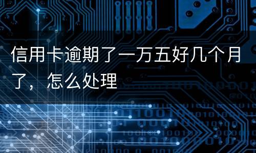 信用卡逾期了一万五好几个月了，怎么处理