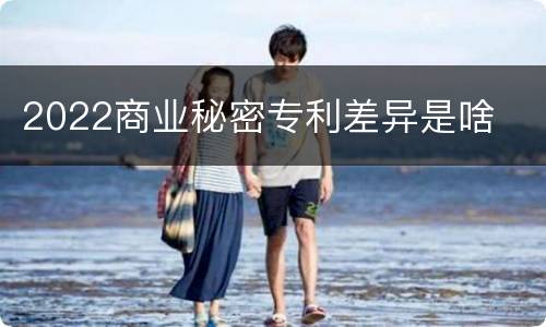 2022商业秘密专利差异是啥