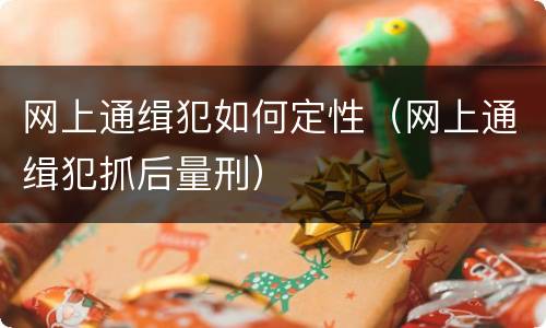 网上通缉犯如何定性（网上通缉犯抓后量刑）