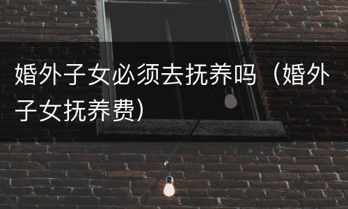 婚外子女必须去抚养吗（婚外子女抚养费）