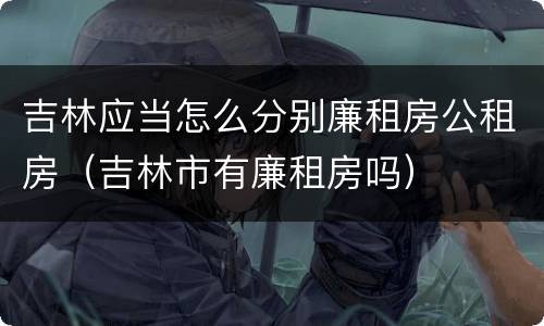 吉林应当怎么分别廉租房公租房（吉林市有廉租房吗）