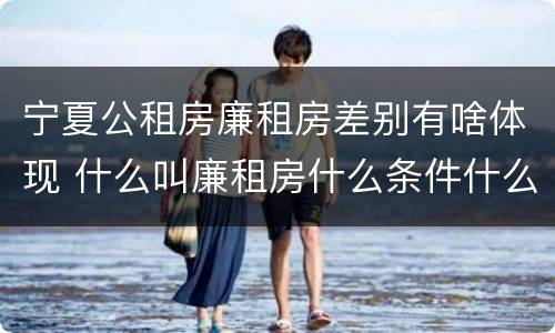 宁夏公租房廉租房差别有啥体现 什么叫廉租房什么条件什么叫公租房