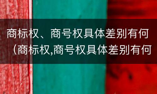 商标权、商号权具体差别有何（商标权,商号权具体差别有何不同）