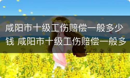 咸阳市十级工伤赔偿一般多少钱 咸阳市十级工伤赔偿一般多少钱啊