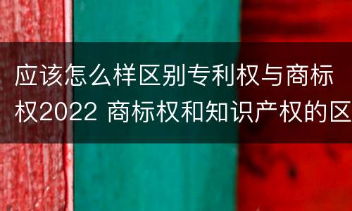 应该怎么样区别专利权与商标权2022 商标权和知识产权的区别