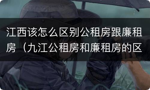 江西该怎么区别公租房跟廉租房（九江公租房和廉租房的区别）