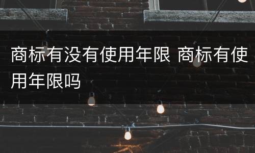 商标有没有使用年限 商标有使用年限吗