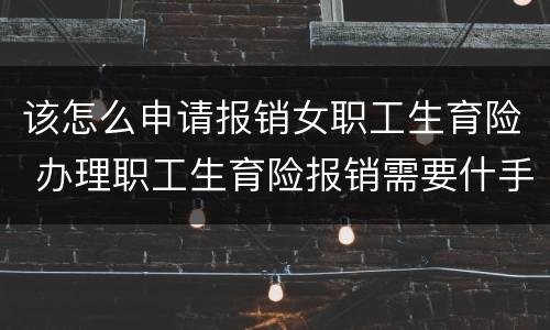 该怎么申请报销女职工生育险 办理职工生育险报销需要什手续