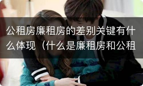 公租房廉租房的差别关键有什么体现（什么是廉租房和公租房两个有什么特点）