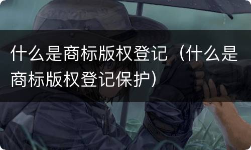 什么是商标版权登记（什么是商标版权登记保护）