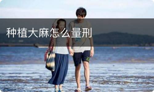 种植大麻怎么量刑