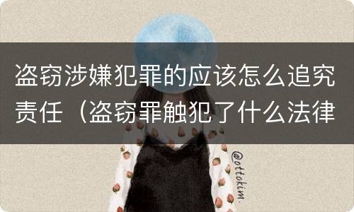 盗窃涉嫌犯罪的应该怎么追究责任（盗窃罪触犯了什么法律）